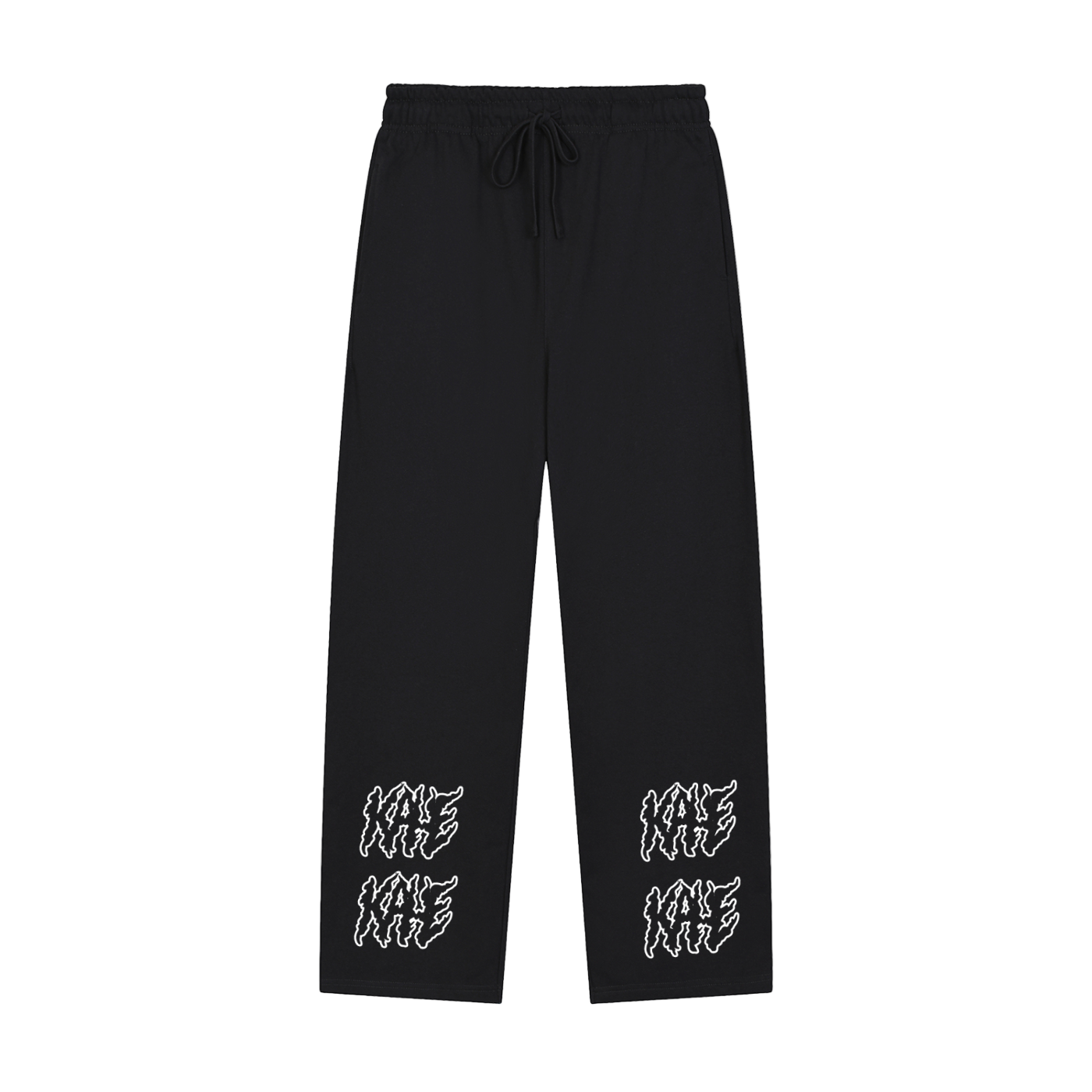 Solid Color Straight-Leg Sweatpants