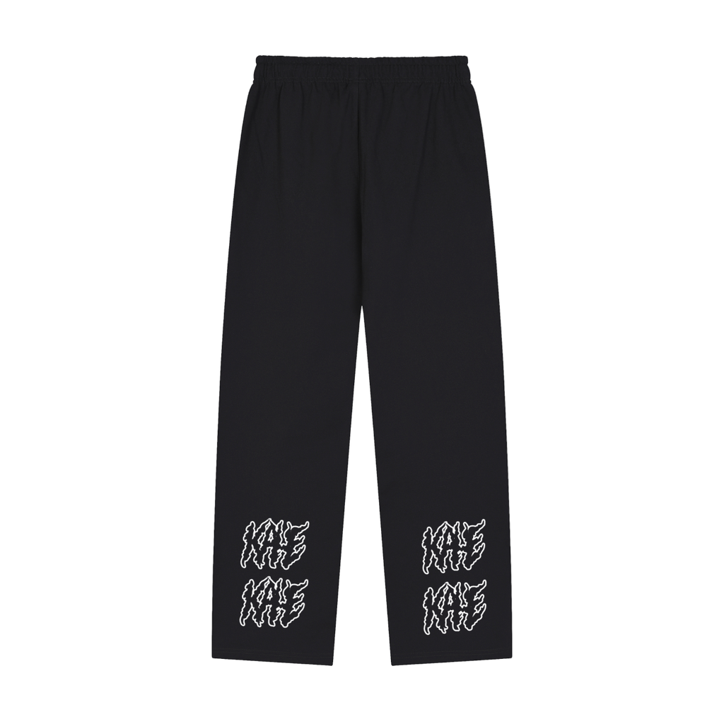 Solid Color Straight-Leg Sweatpants
